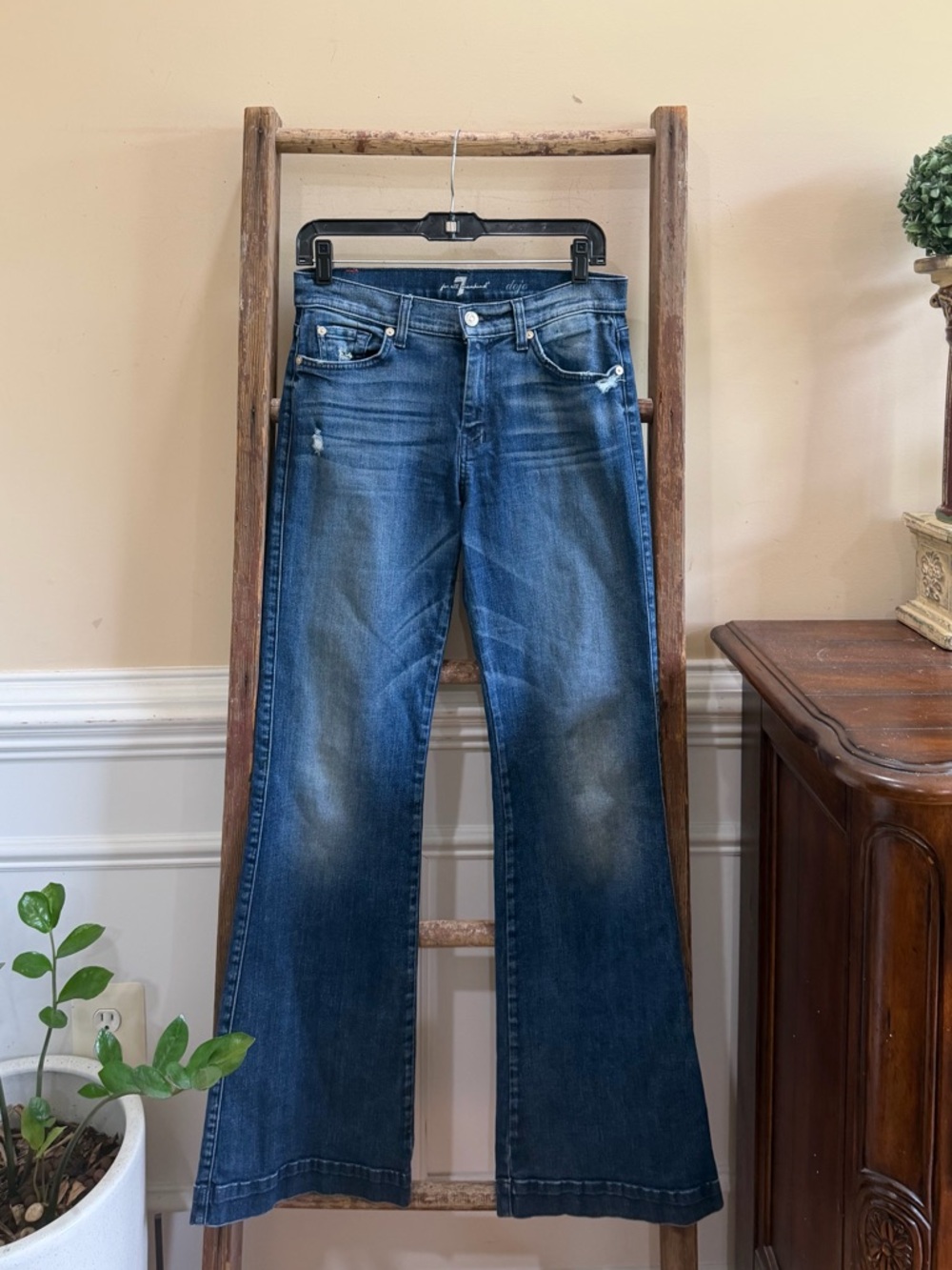 7 For All Mankind Blue Denim Dojo Jeans